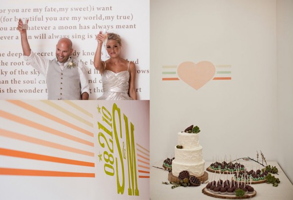 Hochzeit Logo Dekoration