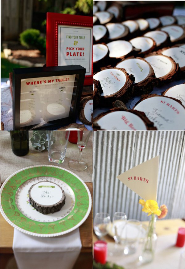 Hochzeit, Tischkarten, Tischdekoration